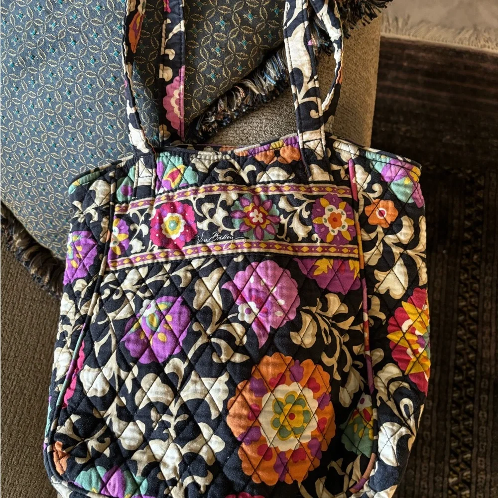Vera Bradley Carnaby Print Quilted Hanging Garment Dress Suit Bag Retired Floral
